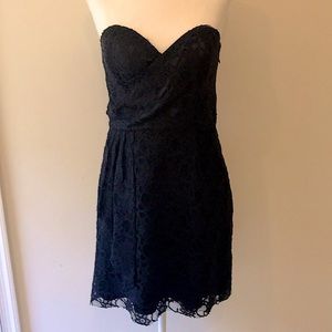Express Black Lace Strapless Sweetheart Dress -Sz4